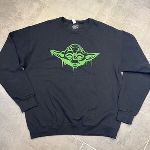 Star Wars Yoda dripping Men’s Large sweatshirt neon tonal